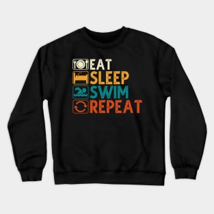 Eat Sleep Swim Repeat Crewneck Sweatshirt